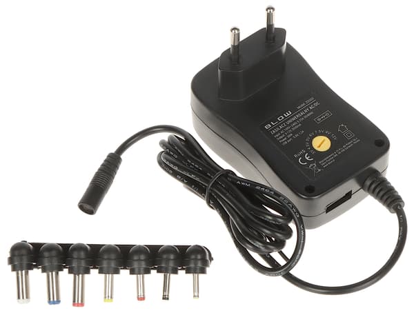Switchande nätaggregat 3-12V/2A/BL USB