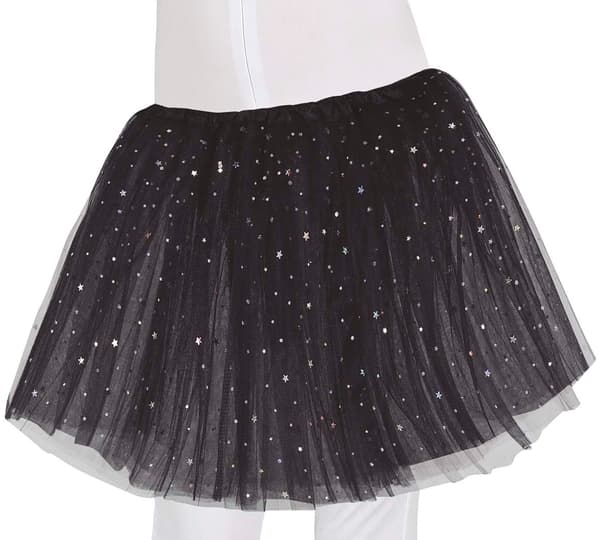 Sort Stjerne Tutu Nederdel Gallakostume 30cm