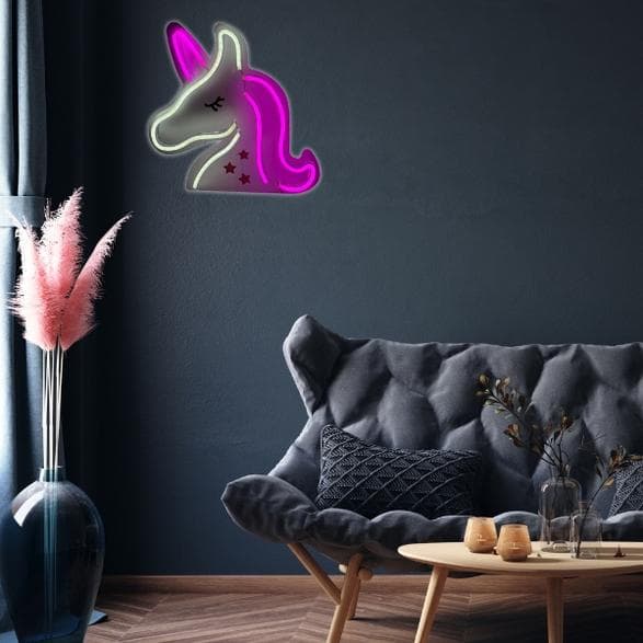 Neon LED BELINE Enhörning Flerfärgad