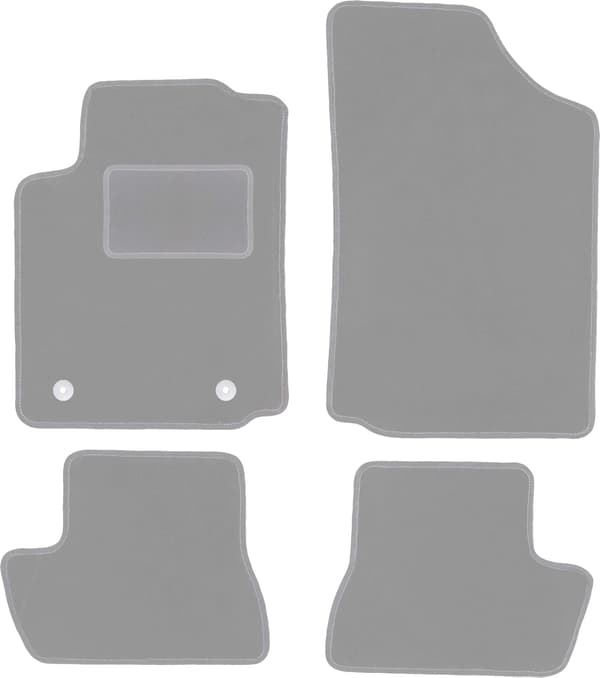 Harmaat auton matot Citroen C2 hatchback (2003-2009) varten