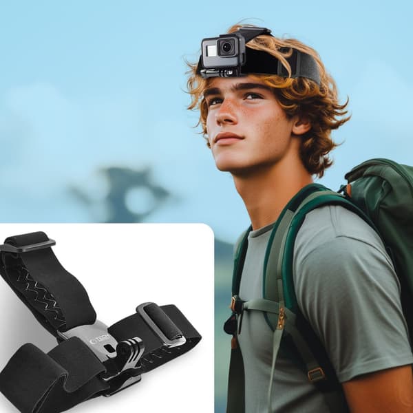 TECH-PROTECT GA100 HUVUDFÄSTE GOPRO / DJI SVART