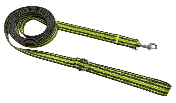 Klassisk hundesnor til gåture, solid, komfortabel, grafitgrøn, S - 110cm