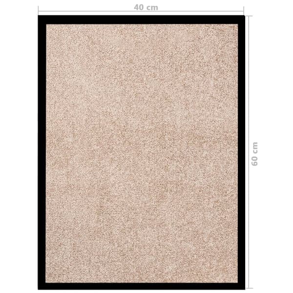 vidaXL Dörrmatta, Beige, 40 x 60 cm