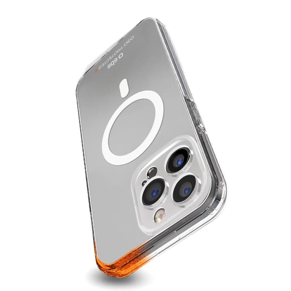 SBS D3O MagSafe -kotelo iPhone 14 Prolle - läpinäkyvä