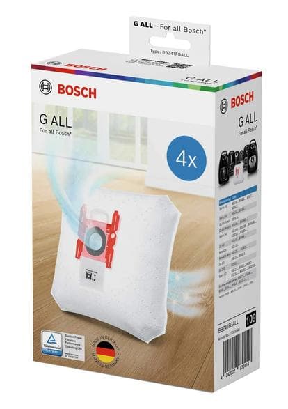 Bosch BBZ41F Typ G ALL Dammsugarpåsar – Set med 4