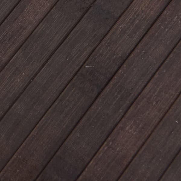 vidaXL Rektangulär matta, mörkbrun, 70x100 cm, bambu