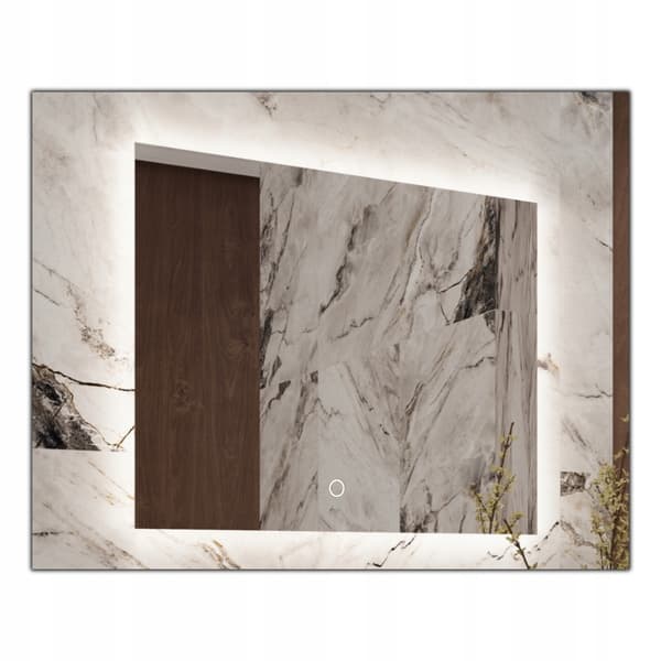 LED-belyst spegel 115x60 Vattentät IP65 med touch switch