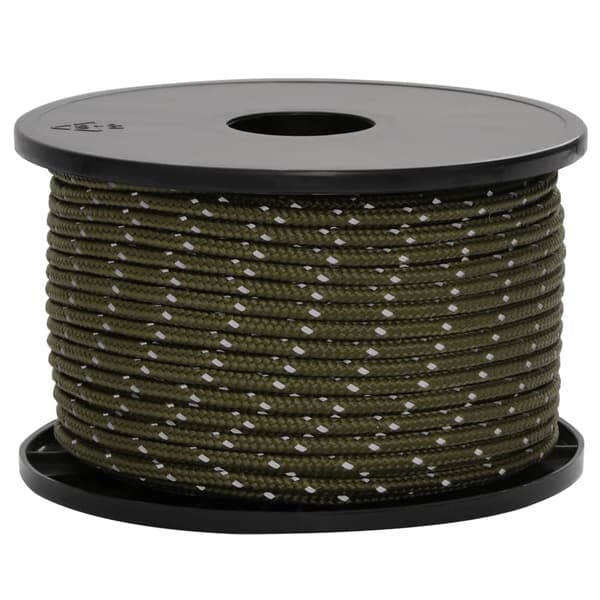 vidaXL teltreb med strammere, reflekterende elementer, 50 m, 5 mm