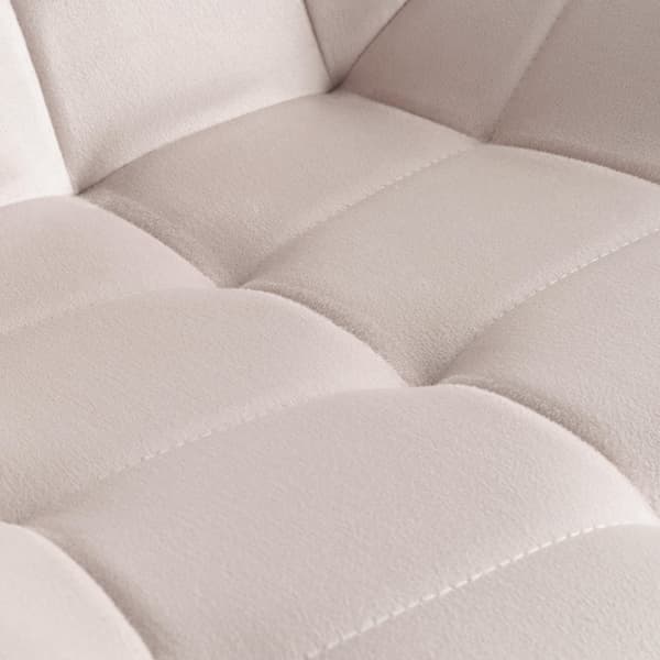 NORMAN Velvet beige fløjlsstol