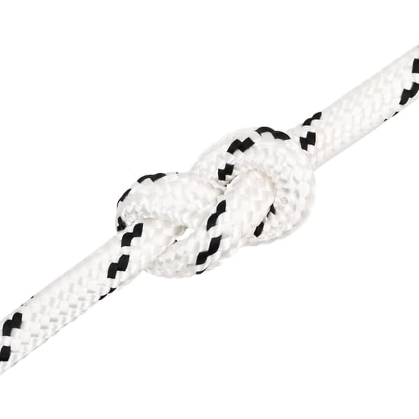 vidaXL Flätad segelrep, vit, 16 mm x 25 m, polyester