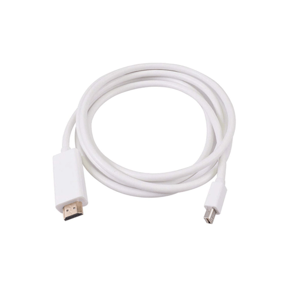 Mini DisplayPort til HDMI 1,8 m hvid adapterkabel