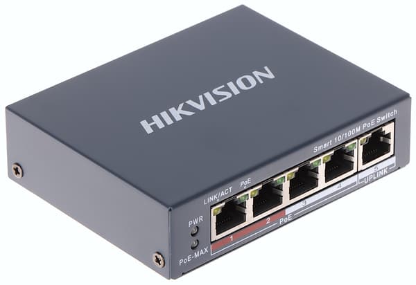 POE-SWITCH DS-3E1105P-EI 4-PORTS Hikvision