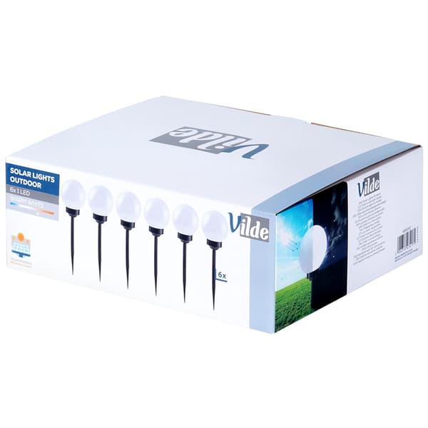Solcelle LED have stikke lamper 33,5 cm 6 stk.