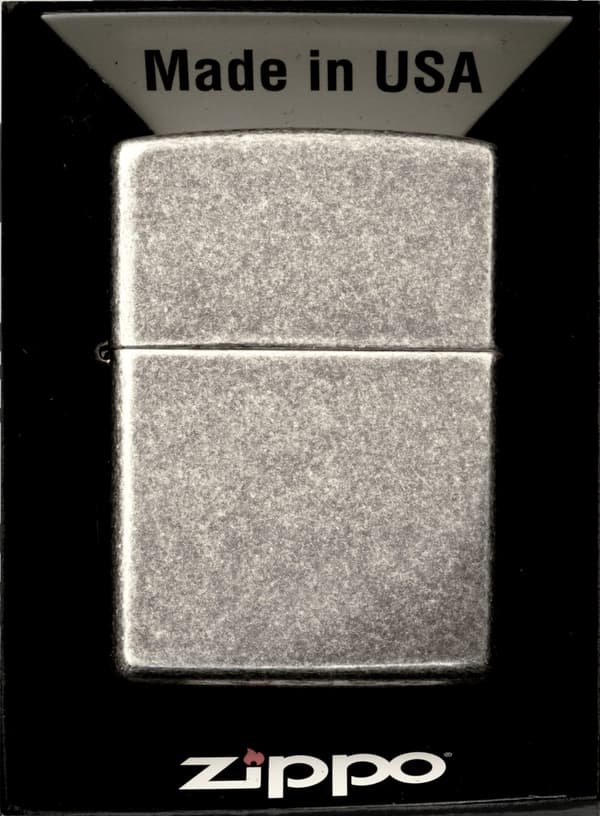 ZIPPO Lighter ANTIK SØLV Gavesæt nr. 4