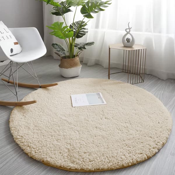 Alpaca Strado pyöreä matto 80x80 - Alpabeige
