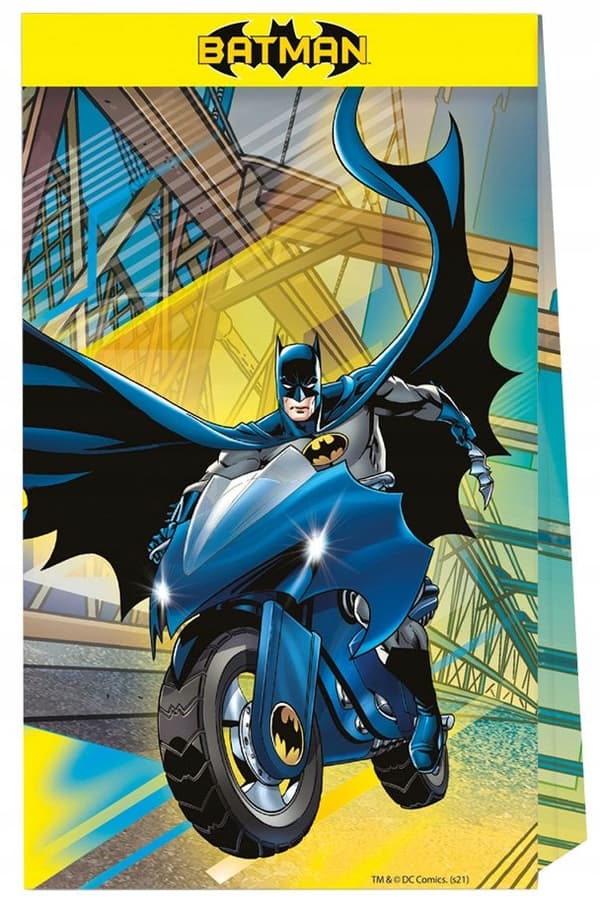 Batman papperspåsar födelsedagspresenter 4 st.