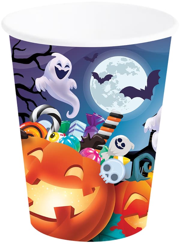 HALLOWEEN Pappmuggar 240ml 6 st.