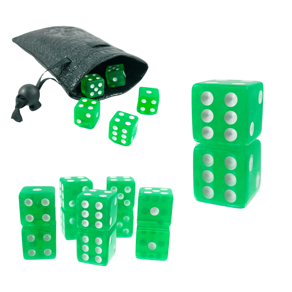 Træalfer RPG terning sekssidet D6 1,6 cm