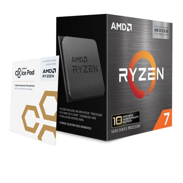AMD Ryzen 7 5800X3D -prosessori - LAATIKKO