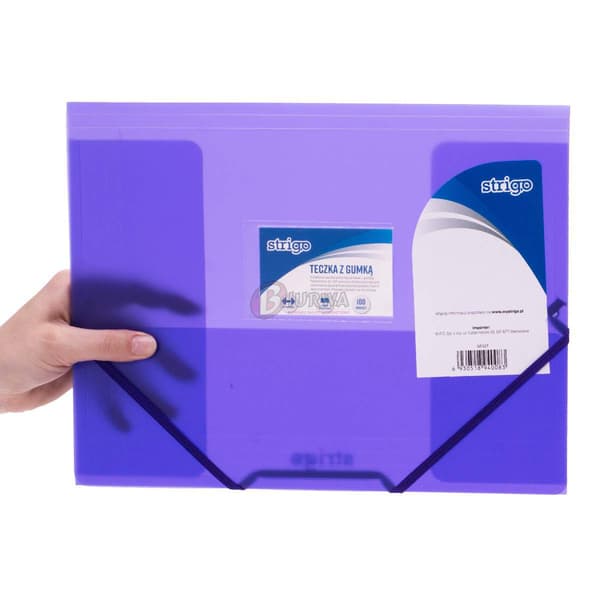 Purple World PP A4 Elegant mappe med elastik, perfekt til kontoret og