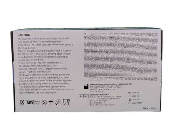 Transparenta vinylhandskar SD GLOVE100 100 st - L