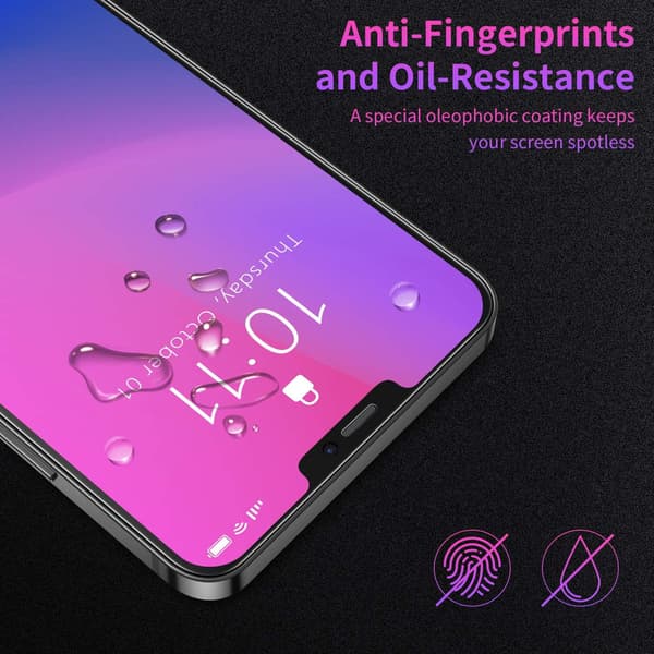 9H HÆRDET GLAS TIL APPLE IPHONE 12 MINI 5'4 TOMMER 2 STK.