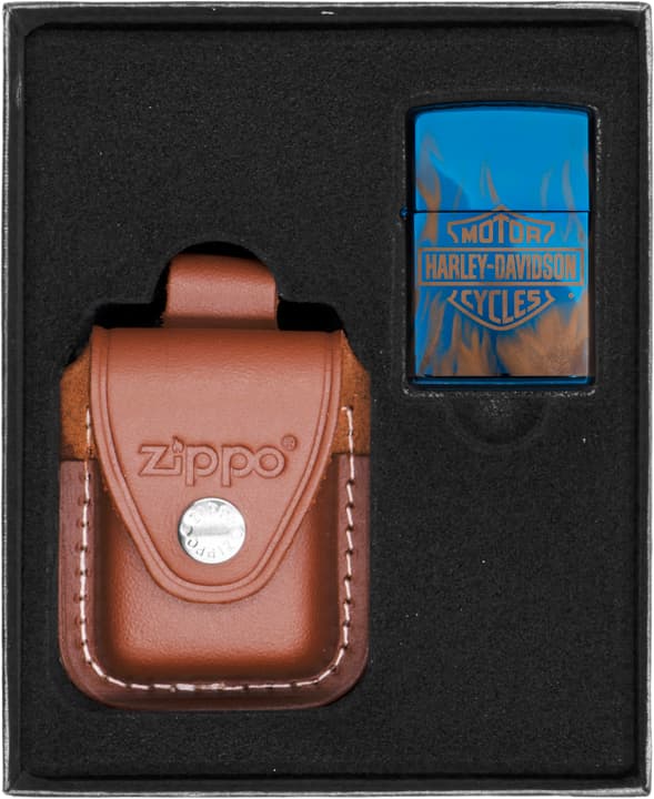 Zippo Lighter Sæt Harley Davidson Design Gave nr. 2