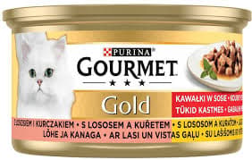 GOURMET GOLD KATTEFODER LAKS-KYLLING 85 g NESTLÉ PUSZ