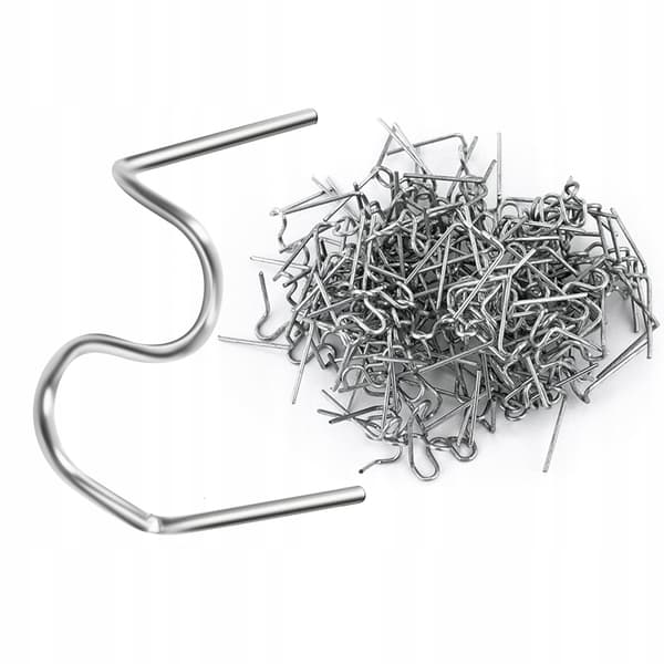 Rosfix S-formede plastikhæfteklammer 0,8 mm 100 stk.