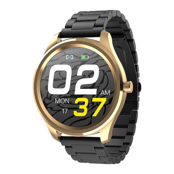 G. Rossi SW012-5 herr smartklocka guld/grå + extra armband (sg007e)