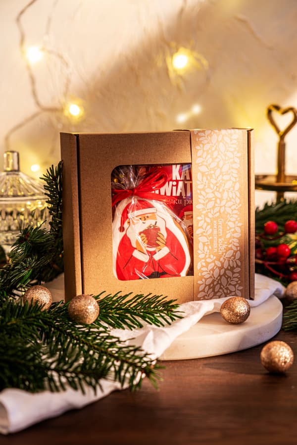 Presentask Julklapp för Sankt Nikolaus Kaffe Pepparkaka Te Låda
