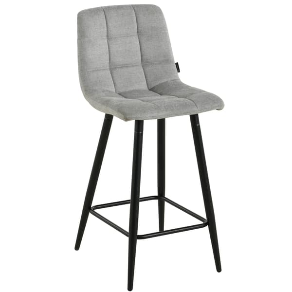 TORE-S pyörivä baarijakkaara, harmaa kangas, 65 cm