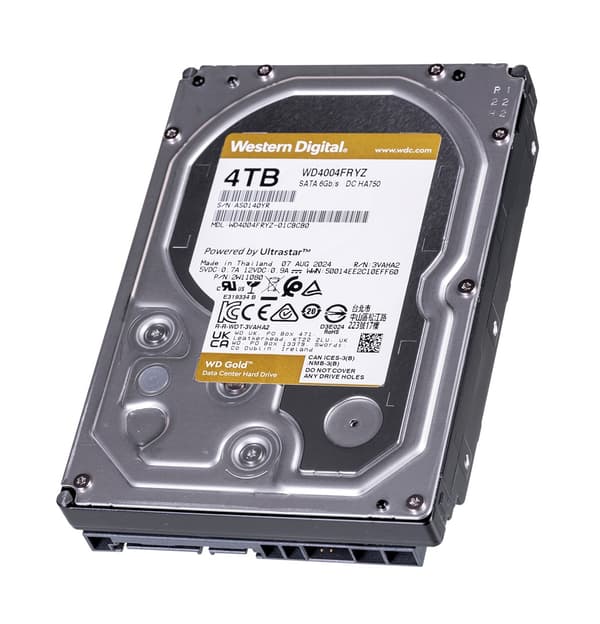 Harddisk WD Gold 4TB SATA WD4004FRYZ