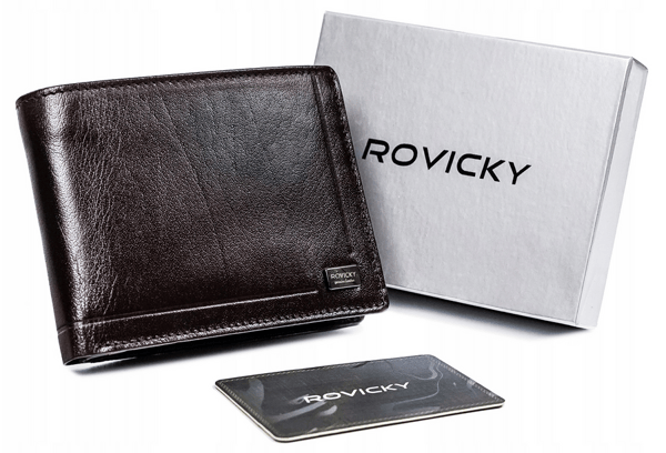 Rovicky PC-103-BAR RFID-nahkainen miesten lompakko