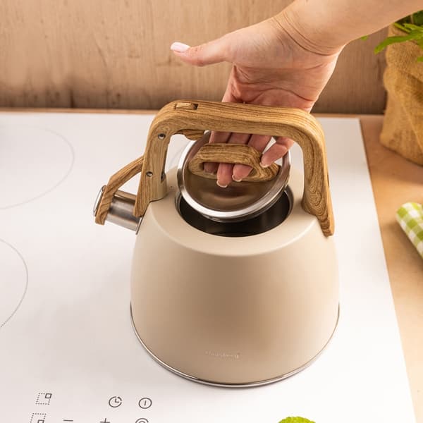 STÅLKEDEL MED FLØJTE 2,5L KLAUSBERG KB-7917