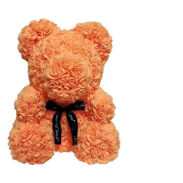 Rose bjørn 40 cm - orange