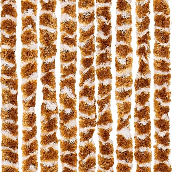 vidaXL Flugnät ockra och vit 56x200 cm chenille