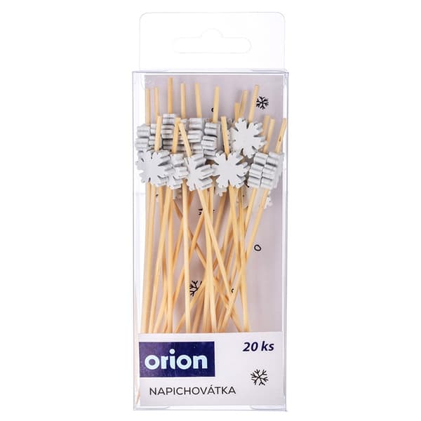 Bambu tandstickor för snacks snöflinga 12 cm 20 st