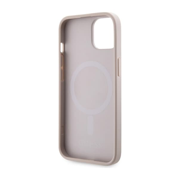 Guess GCube Stripes MagSafe - iPhone 14 Plus-skal (rosa)