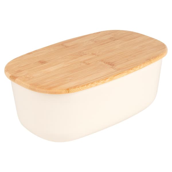 Flødebrødkasse med bambusbræt 39x23,5x15,5 cm
