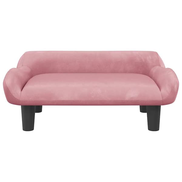 vidaXL Hundbädd, Rosa, 70x40x24 cm, Sammet
