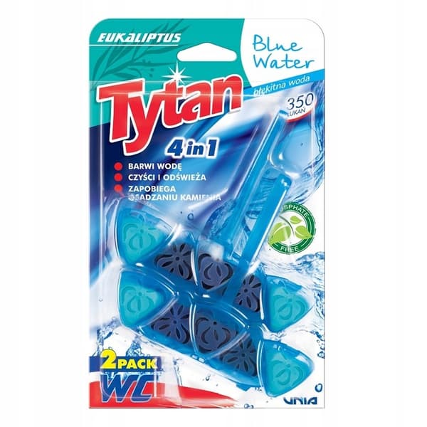 fyrfunktions vattenfärgningsupphängning Tytan Blue Water Eukalyptus