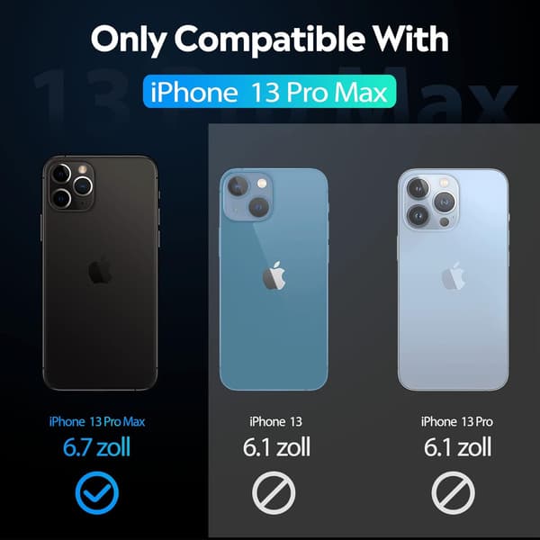FODRAL TILL APPLE IPHONE 13 PRO MAX SILIKON KLART HÖGT A2484