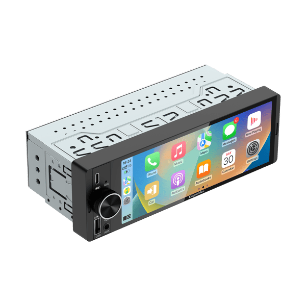 Radio samochodowe Kruger&Matz KM2016 CarPlay/AndroidAuto 6,3” USB 1DIN