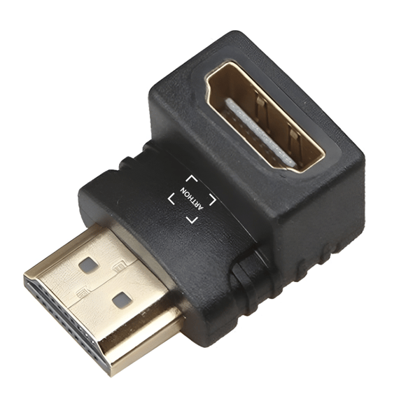 Vinkeladapter 90 grader HDMI hona - HDMI hane