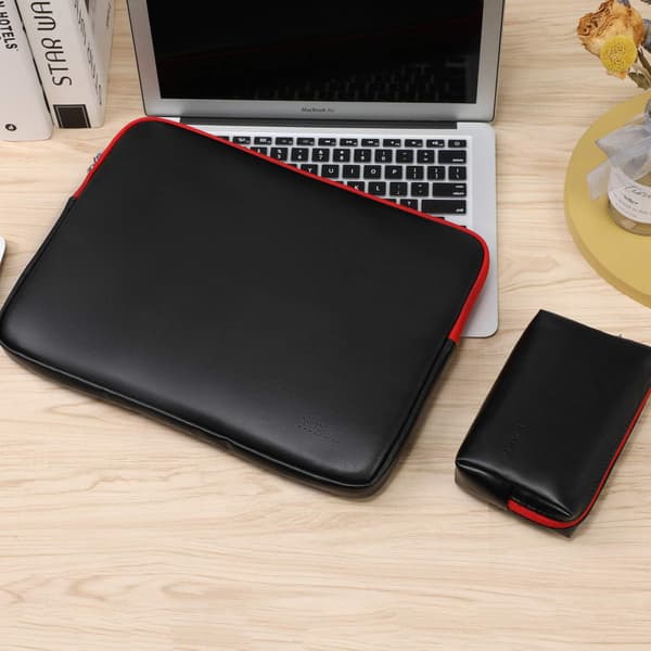 ETUI TIL BÆRBAR TABLET OG NOTEBOOK SORT OP TIL 15-16" RUMMELIG + TASKE