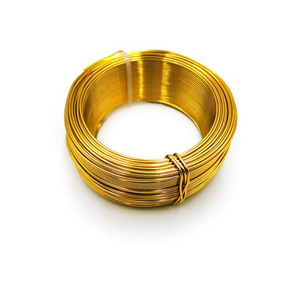 Blomstertråd - Liten Ring - 1mmx50m - Guld