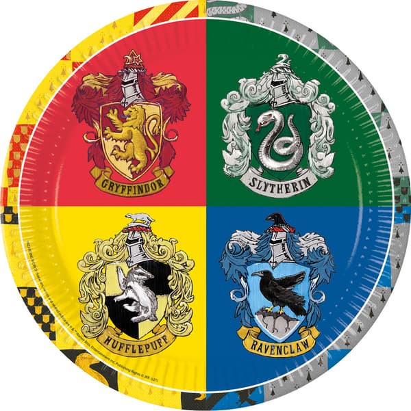 Harry Potter Hogwartsin syntymäpäivälaakerit 23 cm 8 kpl