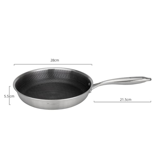STÅLSTEGEPANDE 28 cm MED BIKINGEBELÆGNING E-7549