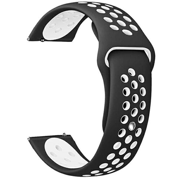 Beline Urrem 22mm Sport Silikone Sort/Hvid Æske